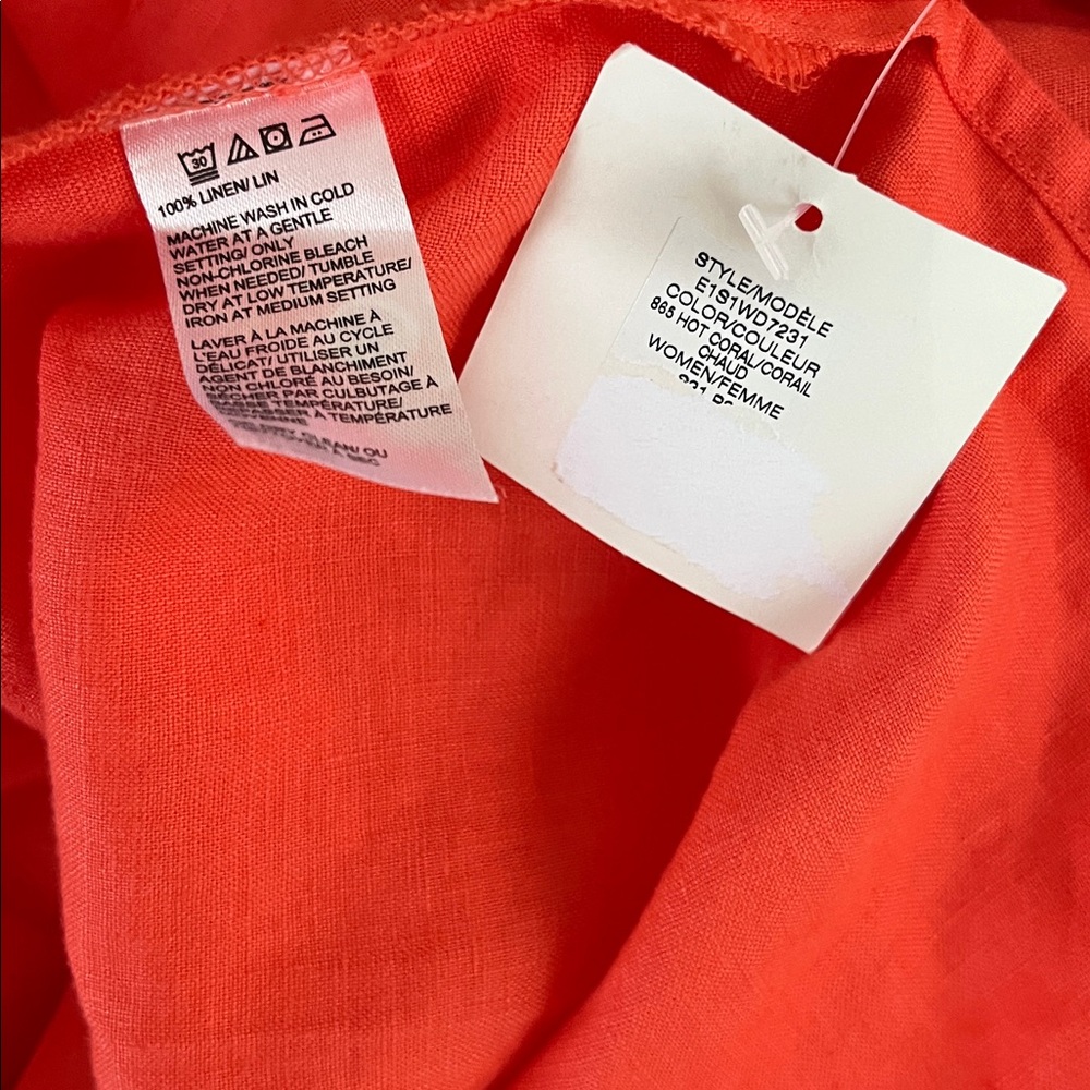 💗Coral Short Sleeve Dress - Picture 14 of 14